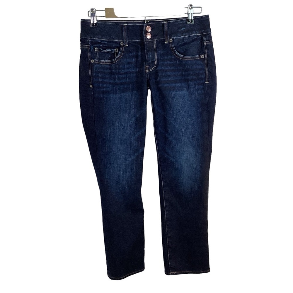 American Eagle Stretch Artist Women’s Denim Distressed Cropped Jeans.  Size 4